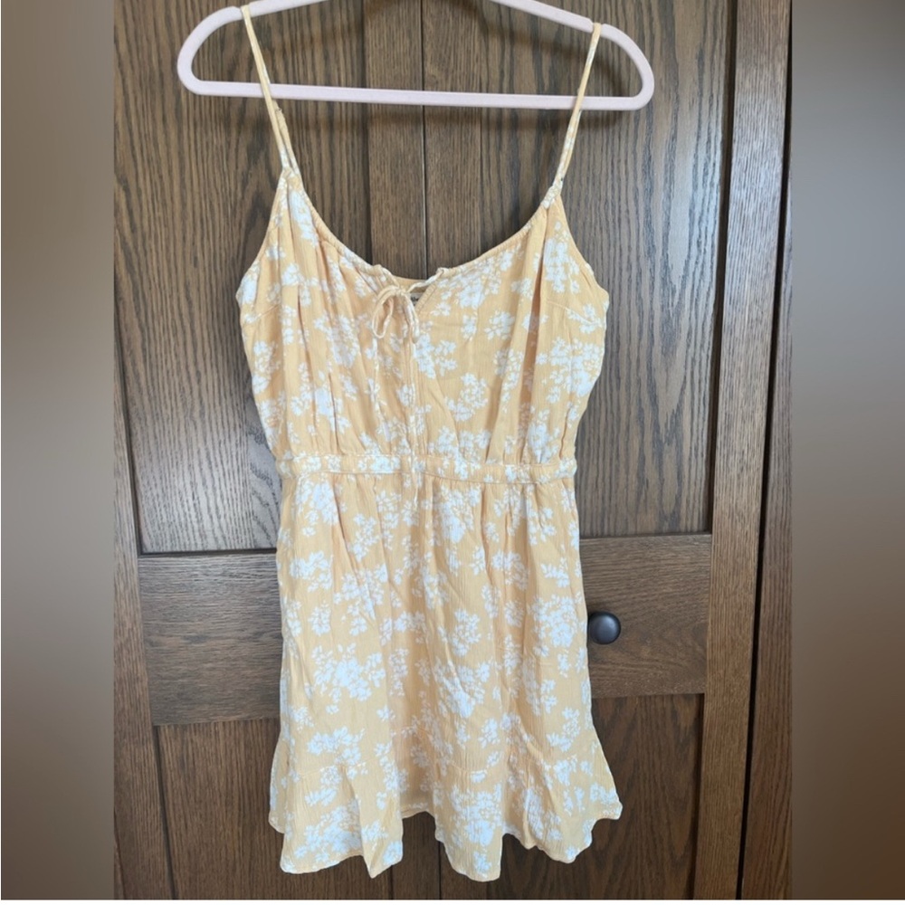Abercrombie & Fitch Yellow Floral Mini Dress